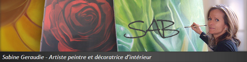 Sabine Geraudie, artiste peintre et décoratrice d'intérieur - Nice